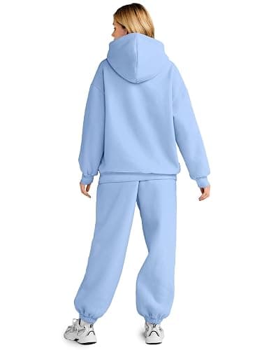 AUTOMET Womens 2 Piece Outfits Lounge Hoodie Sweatsuit Sets Plus Size Fall Fashion Clothes Airport Travel Pants Tracksuits thumbnail 3