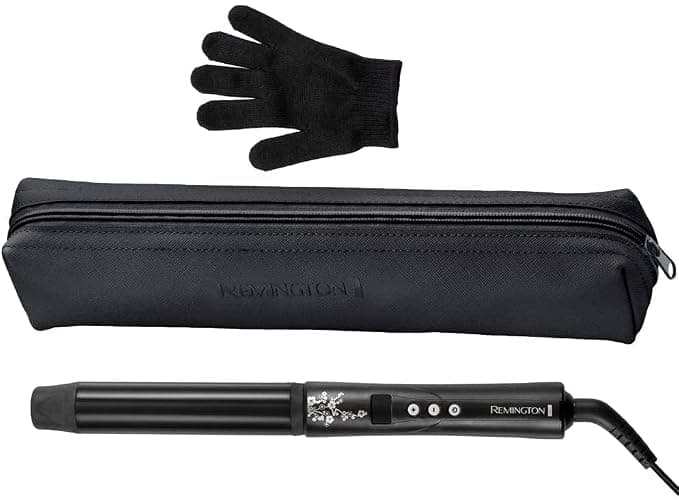 Remington Ferro Arricciacapelli - Per ricci grandi 32 mm- Pearl Digital: Rivestimento in ceramica con vere perle; Display LCD 130-210°C, Guanto termico, onde delicate per capelli forti, CI9533 thumbnail 3