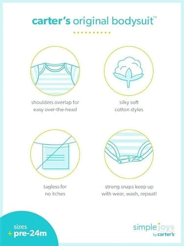 Simple Joys by Carter's Unisex-Baby 8-Pack Short-Sleeve Bodysuit thumbnail 2