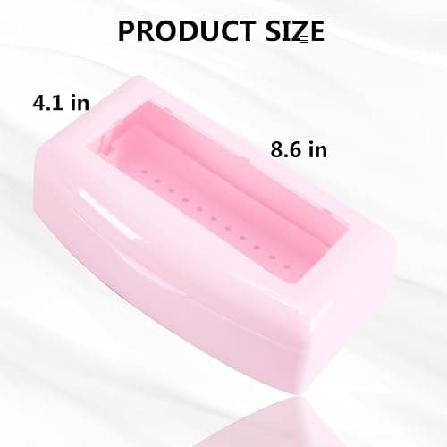 Machine-Ya Plastic Sterilizing Tray,Sterilization Box,Nail Art Tool Sterilizer Tray, Sterilizer Tray Box Nail Art Salon Sterilizing Too（Pink） - pink thumbnail 3