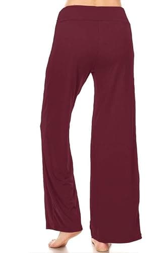 Leggings Depot Women's Drawstring Pajama Pants Wide Leg Casual Comfy Sleepwear for Lounge and Yoga thumbnail 3