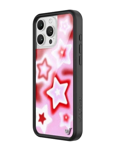 Wildflower Cases - Red Dream Star, Compatible with Apple iPhone 16 Pro Max | Red Pink White Space Aesthetic Cute Trendy - Protective Black Bumper, 4ft Drop Test Certified, Women Owned Small Business thumbnail 2