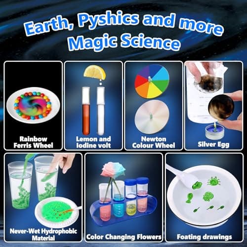 UNGLINGA 250+ Science Experiments Kits for Kids, Boys Girls Toys Birthday Gifts Ideas, Chemistry Set, S.T.E.M Educational Project, Volcano Scientist Kit thumbnail 5