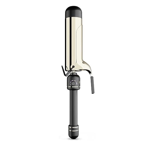 HOT Tools 24K Gold Professional 2" Extended Barrel Curling Iron with Clamp for Loose Curls - 24K Gold Technology for Long-Lasting Results & Longer Barrel for Easy Styling - Image 1
