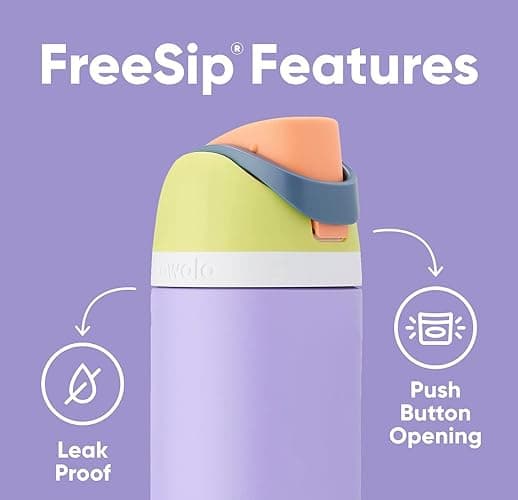 Owala FreeSip Insulated Stainless Steel Water Bottle with Straw for Sports, Travel, and School BPA-Free Sports Water Bottle, 40 oz, Boneyard thumbnail 4