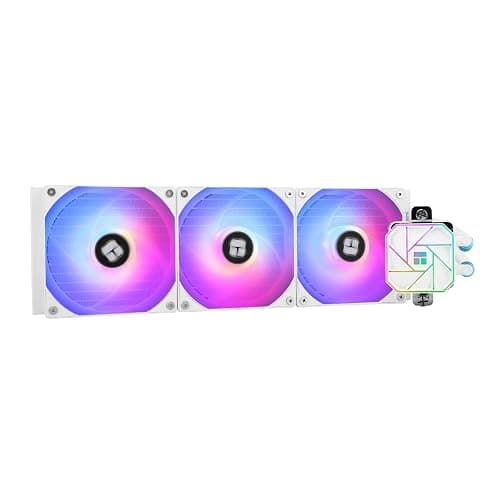 TR-AQUA ELITE 360 White V3 CPU Liquid Cooler, 3 ARGB PWM Fans with S-FDB Bearings, Efficient PWM Controlled Pump, for AMD / AM4 / AM5 Intel LGA1150 / 1151/1200 / 2011/1700, (AE360 White V3) - Image 1