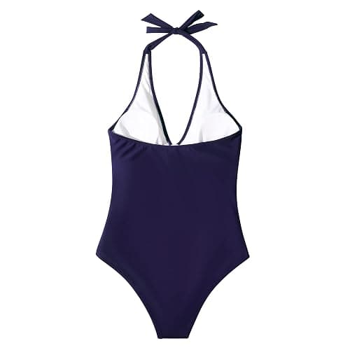 SUUKSESS Women Sexy Tummy Control One Piece Swimsuits Halter Push Up Bathing Suits thumbnail 5