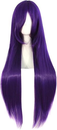 ColorfulPanda Long Straight Anime Costume Cosplay Wig Party Wig Purple Wigs for Women Ladies thumbnail 2