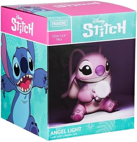 Paladone Angel Light - Officially Licensed Lilo and Stitch Lamp, Disney Collectible Gift, Bedside Table Bedroom Night Light Decor thumbnail 7