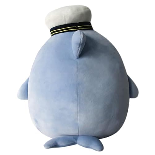 Squishmallows 8-Inch Samir Blue Whale with Sailor Hat - Little Ultrasoft Official Kelly Toy Plush thumbnail 4