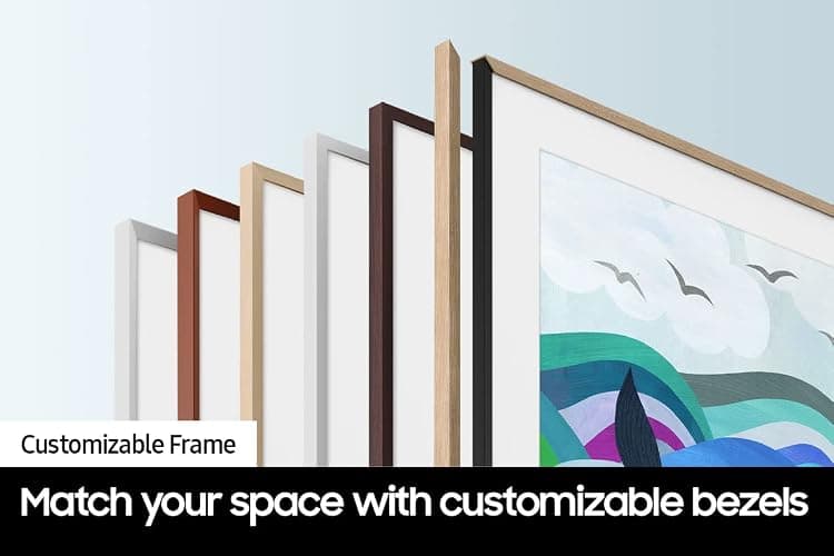 Samsung 32-Inch Class QLED The Frame LS03C Series, Quantum HDR, Art Mode, Anti-Reflection Matte Display, Slim Fit Wall Mount Included, Smart TV w/Alexa Built-in (QN32LS03CB) thumbnail 7