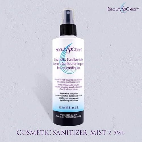 Beautysoclean Cosmetic Sanitizer Mist - (8.0 oz.) Makeup Sanitizing Spray for Powder-based Makeup Palettes & Pressed Cream Foundations, Bronzers, Concealers, Blushes, Eyeshadows. thumbnail 7