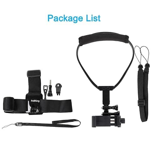 Pellking POV/Vlog Smartphone Head Strap Mount Selfie Neck Holder Mount Kit,Compatible with iPhone Samsung Smartphones,Hero 9, 8, 7, 6, 5, 4, 3, 2, 1, DJI Osmo Action… thumbnail 7