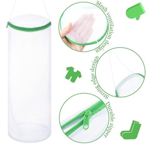 Boao Sock Laundry Bag with Mesh & Zipper - Hanging Hosiery Wash Bag for Socks, Lingerie, Underwear & Bras (3 Pieces) thumbnail 5