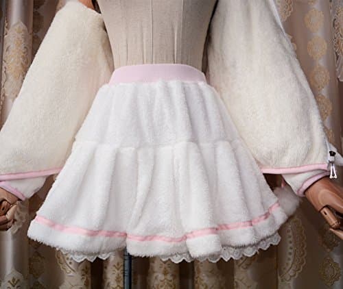 White Sweet Girls Womens Plush Lolita Skirt Pantskirt thumbnail 3