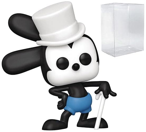 POP Disney: Disney 100 - Oswald The Lucky Rabbit Limited Edition Chase Funko Vinyl Figure (Bundled with Compatible Box Protector Case), Multicolored, 3.75 inches - Image 1
