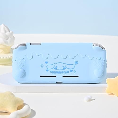 Kuitmor Switch Lite Protective Case,Soft Silicone Protective Shell,Anti-Scratch Protective Cover Case for Switch Lite with 2 Thumb Grip Caps（Blue Cinnamoroll） thumbnail 6