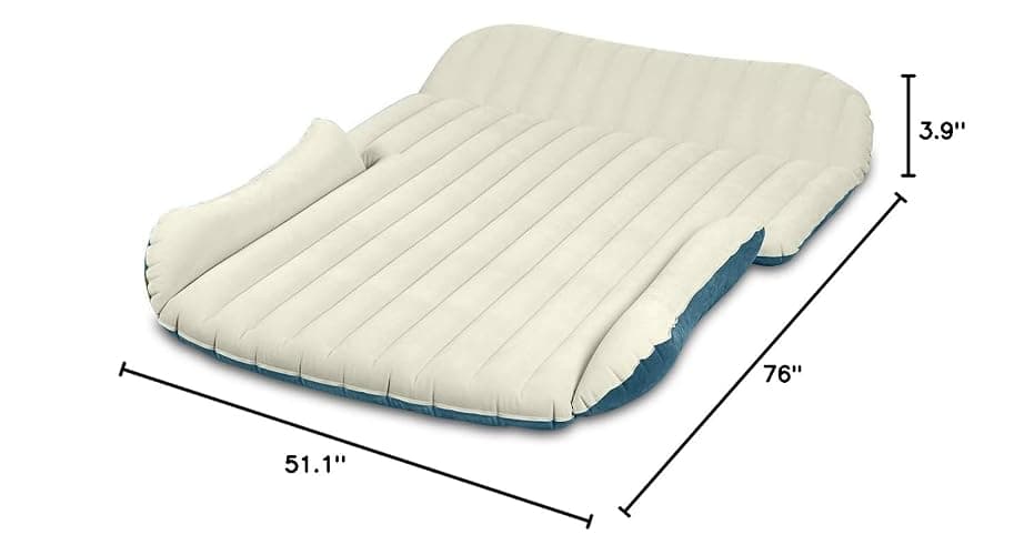 WEY&FLY Car Air Mattress for SUV, Quick Inflation Travel Bed with Air Pump, Portable Sleeping Pad for Camping, Fits Most SUVs and Sedans, Comfortable and Durable thumbnail 7