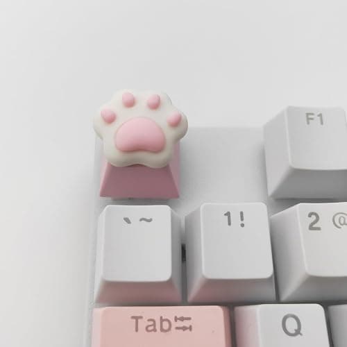 Elacgap Personalized Cute Pink Keycap Handmade OEM Profile DIY Custom Keycap for Mechanical Keyboard MX Switch (Cat Paw) thumbnail 2