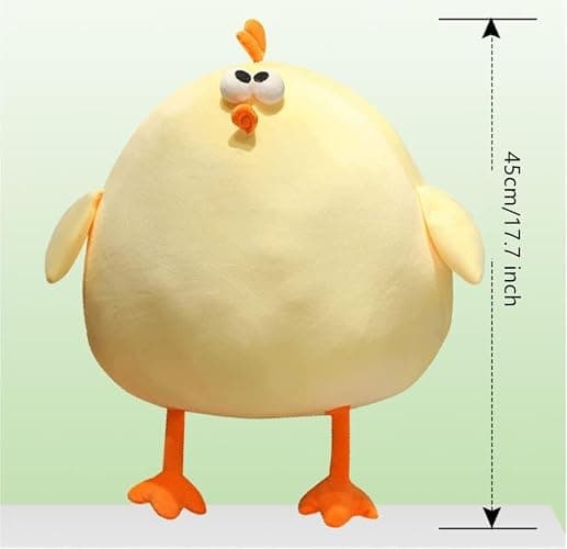 Maomoto Funny Fat Chicken Plush Pillow, Super Soft Mother Hen Doll, Cute Chicken Neck Pillow, Yellow Plush Stuffed Animal for Boys & Girls Festival Gifts thumbnail 3