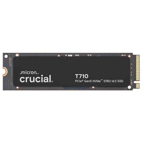 Crucial T710 PCIe Gen5 NVMe 1TB SSD, Up to 14,900 MB/s, Laptop & Desktop Compatible (PC), for Creatives and Hardcore Gamers, Solid State Drive, Includes 1Mo Adobe CC – CT1000T710SSD8-01 - Image 1