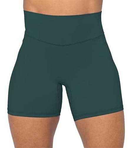 Sunzel No Front Seam High Waist Biker Shorts for Women, Squat Proof Yoga Workout Gym Bike Shorts thumbnail 2