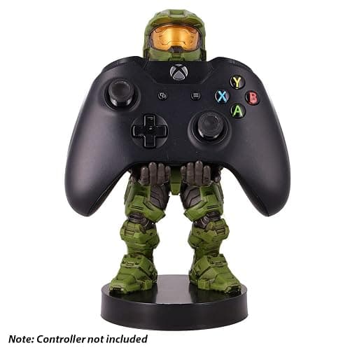 Exquisite Gaming: Halo: Master Chief - Mobile Phone & Gaming Controller Holder, Device Stand, Cable Guys, Xbox Licensed Figure, Green thumbnail 7