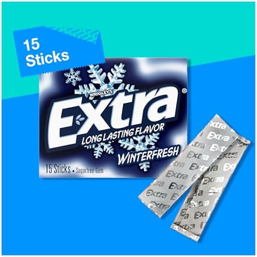 EXTRA Gum Winterfresh Sugar Free Chewing Gum Bulk Pack, 15 Stick (10 Pack) thumbnail 4