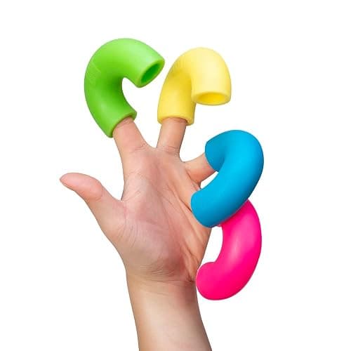 Schylling NeeDoh Mac 'N' Squeeze - Sensory Squeeze Toy - Contains 4 Squishy Noodles - 3" Wide - Color May Vary (Pack of 1) thumbnail 8