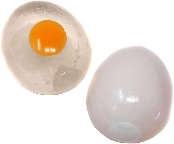 The Dreidel Company Sticky Egg Splat (Clear & White Variety, 6-Pack) thumbnail 2