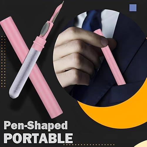 Cleaner Kit for Airpods,Earbuds Cleaning kit for Airpods Pro 1 2 3, Multi-Function Cleaning Tool with Brush Flocking Sponge for Wireless Earphones Bluetooth Headphones Case Camera and Phone (Pink) thumbnail 6