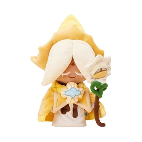 BDNXTV Pure Vanilla Cookie Pillow Cute Stuffed Collectible Cookie Character Pillow Soft Cotton Pillows for Game Fans - Image 1