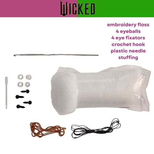 Innovative Designs Wicked Crochet Kit for Beginners, DIY Crochet Kits for Adults, Teens, Kids, Instruction Manual – Elphaba and Glinda thumbnail 3
