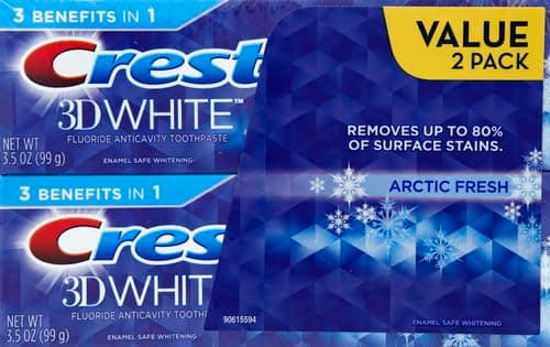 Crest 3D White Radiant Mint Whitening Toothpaste, 3.5 oz thumbnail 2