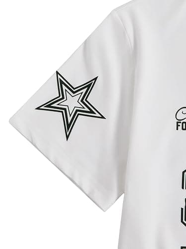SHENHE Girl's Cute Bow Jersey Shirt Graphic Number Print Short Sleeve Crewneck Tee Top thumbnail 5