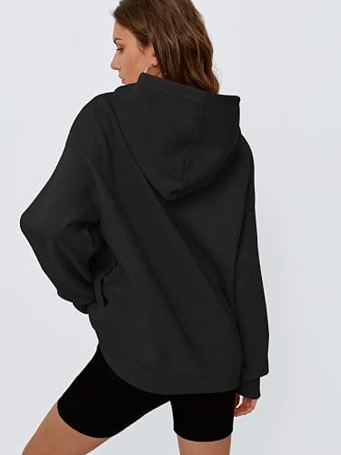 Trendy Queen Womens Oversized Hoodies Comfy Sweatshirts Fall Fashion 2025 Outfits Casual Tops Fleece Clothes with Pockets thumbnail 4