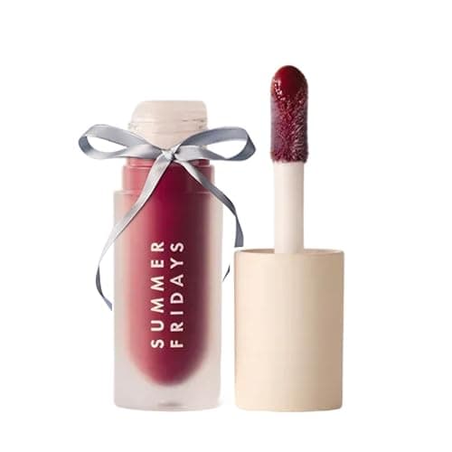 Summer Fridays Dream Lip Oil - Tinted Lip Oil with Moisturizing Sheer Coverage, High-Shine and Deep Hydration - Non-Sticky Formula for Long-Lasting Softness - Midnight Berry (0.15 Oz) - Image 1