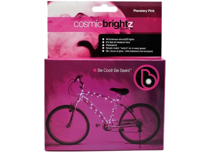 Brightz CosmicBrightz LED Bike Frame Rope Light - 6.5-Foot String Rope - Battery-Powered with On/Off Switch - Ultra Bright Color Keeps Your Ride Fun and Safe for Kids, Teens, & Adults thumbnail 3