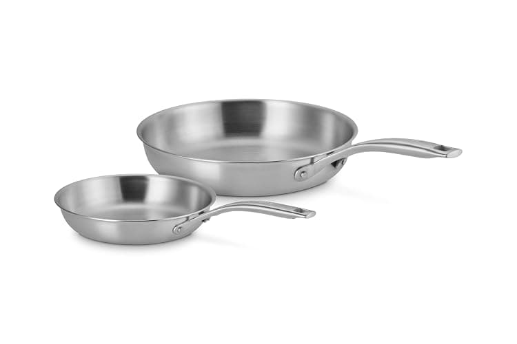 Le Creuset Set of 2 Essential Stainless Steel Fry Pan Set, 8" and 10" - Image 1