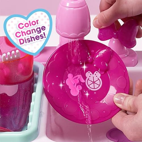 Minnie's Happy Helpers Magic Sink Set, Pretend Play Working Sink, Kids Toys for Ages 3 Up by Just Play thumbnail 3