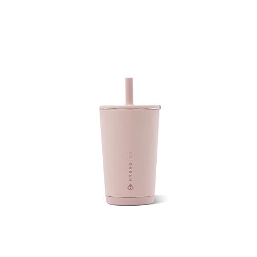 HydroJug Everyday Tumbler 14 oz, Ceramic-Lined Straw Cup, Dusty Rose - Image 1