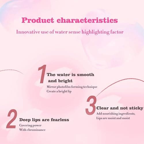 Yasovigi 6 Colors Lip Oil Lip Stain, Watery Lip Oil Lip Tint Stain Set, Liquid Lipstick Lip Gloss Moisturizing, Multi-use Lip and Cheek Tint, Non-Sticky, High Pigment (Type A) thumbnail 6