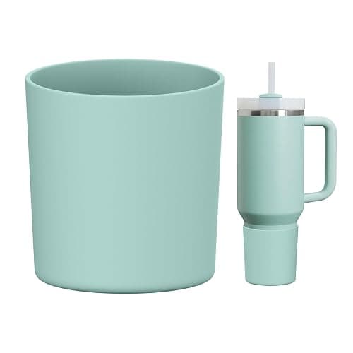 WUQID Higher Silicone Boot Compatible with Stanley Quencher H2.0 & IceFlow Flip & ProTour 40oz 30oz 20oz 14oz, Fit Same Diameter 14oz 20oz 30oz 40oz Tumbler Cups Anti-Slip Bottle Bottom Sleeve Cover - Image 1