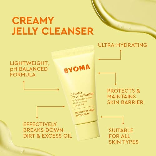BYOMA So Bright Set - Barrier Repair Skincare Set for Brighter Skin - Creamy Jelly Cleanser, Brightening Face Serum & Ceramide Face Moisturizer - Alcohol Free Skin Care - 30ml, 15ml, 15ml thumbnail 3