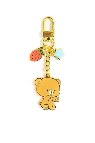 Milkmochabear Milk and Mocha Enamel Keychain Bundle Authentic Merchandise for Bags Accessory Couples Matching Cute Adorable - Image 1