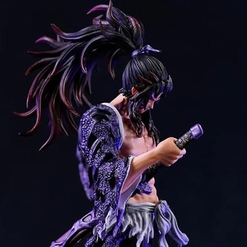 REOZIGN Kokushibo Figur mit Schwert stehend Kokushibo Figur 27 cm / 10,6 Zoll Statue Anime Modell Schreibtischornament Geschenke thumbnail 7