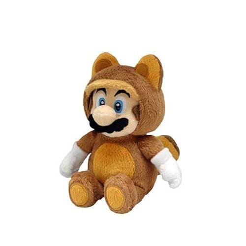 Little Buddy Official Super Mario Plush Raccoon Tanooki Mario, 9-Inch - Image 1