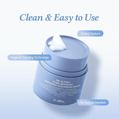 Dr.Althea Pore Refresh Grinding Cleansing Balm | Pore Cleanser with Green Tea Extract | Hygenic One-Step Makeup Cleansing Cream | For All Skin Types | Korean Vegan Skin Care | 1.69 Fl Oz thumbnail 7