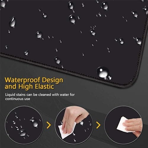 Monster Hunter 900x400mm Tapis de Souris XXL Multifonction Gaming Mousepad XXL Grand sous Main, Anime Souris 3mm Bureau Anti-Glissant Surface Texturée pour Ordinateur, D thumbnail 7