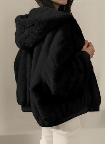 EMMIOL Womens Winter Coats Hooded Fleece Puffer Reversible Long Sleeve Oversized Full Zipper Warm Jackets thumbnail 7